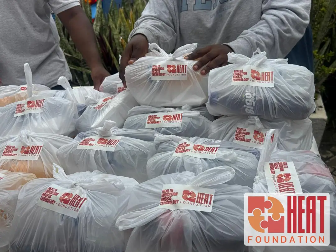 Food packages prepared for screening participants